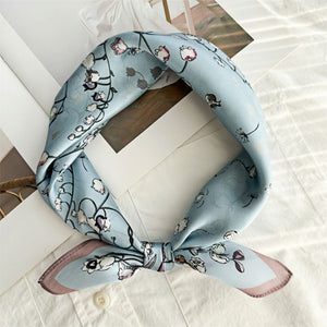 MaraSilk Pure Mulberry Silk Scarf Square Crepe Satin MS42-8