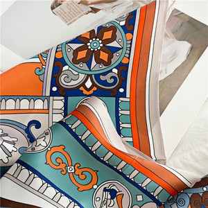 MaraSilk Pure Mulberry Silk Scarf - Square Crepe Satin MS421