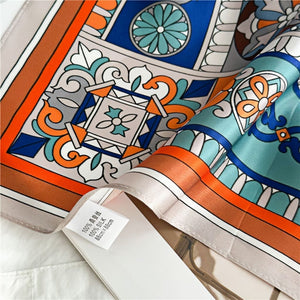 MaraSilk Pure Mulberry Silk Scarf - Square Crepe Satin MS421