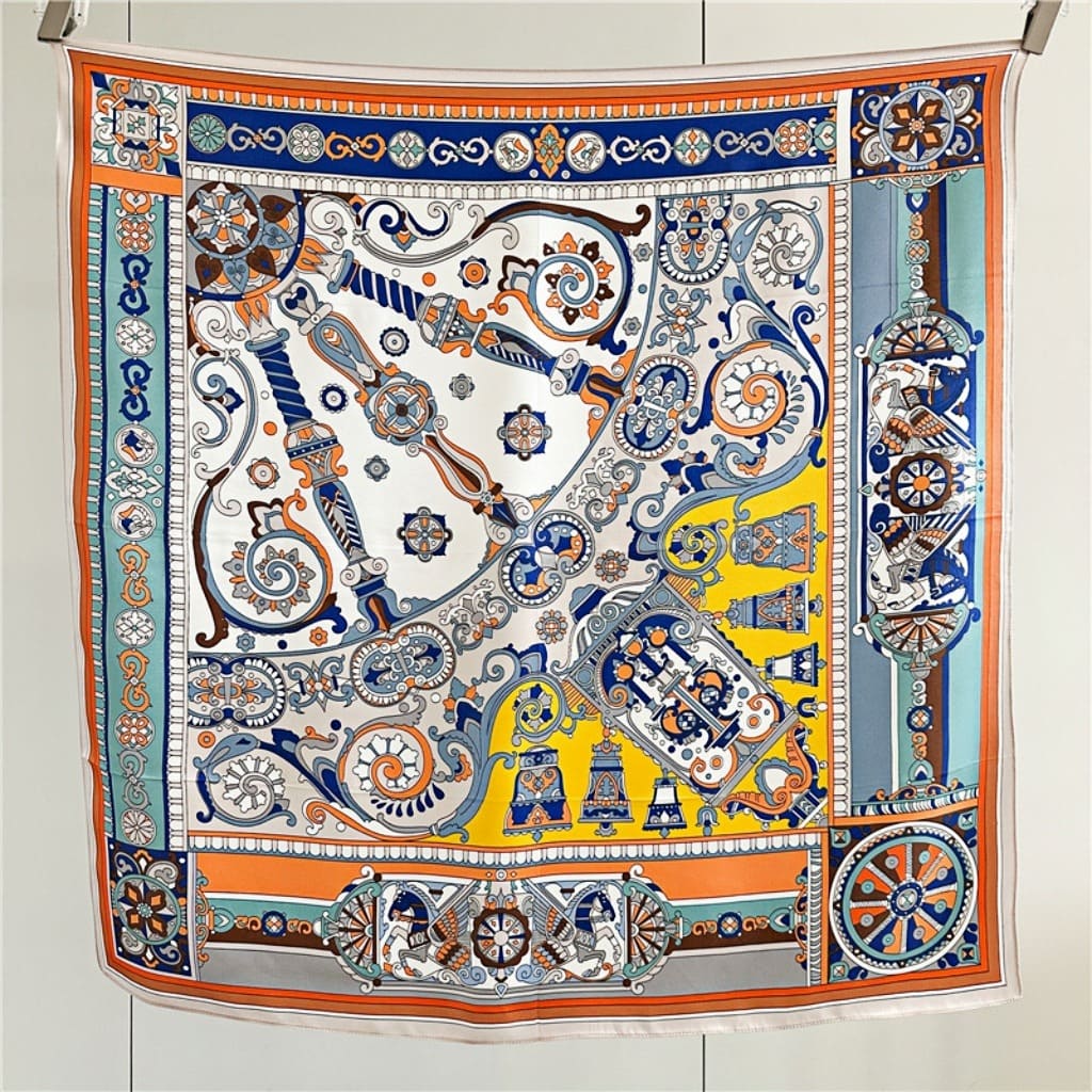 MaraSilk Pure Mulberry Silk Scarf - Square Crepe Satin MS421