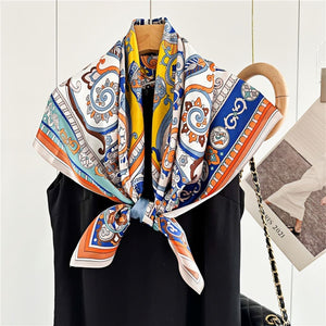 MaraSilk Pure Mulberry Silk Scarf - Square Crepe Satin MS421 34" x 34" MS42101