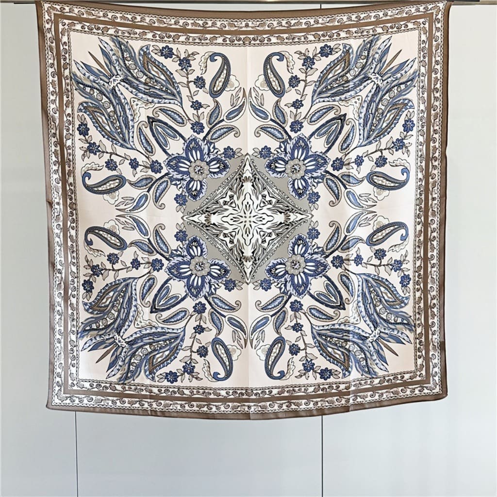 MaraSilk Pure Mulberry Silk Scarf - Square Crepe Satin MS422