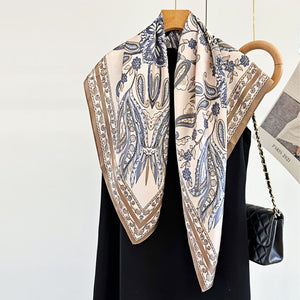 MaraSilk Pure Mulberry Silk Scarf - Square Crepe Satin MS422