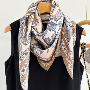 MaraSilk Pure Mulberry Silk Scarf - Square Crepe Satin MS422