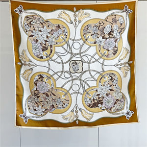 MaraSilk Pure Mulberry Silk Scarf - Square Crepe Satin MS423 34" x 34" MS42302