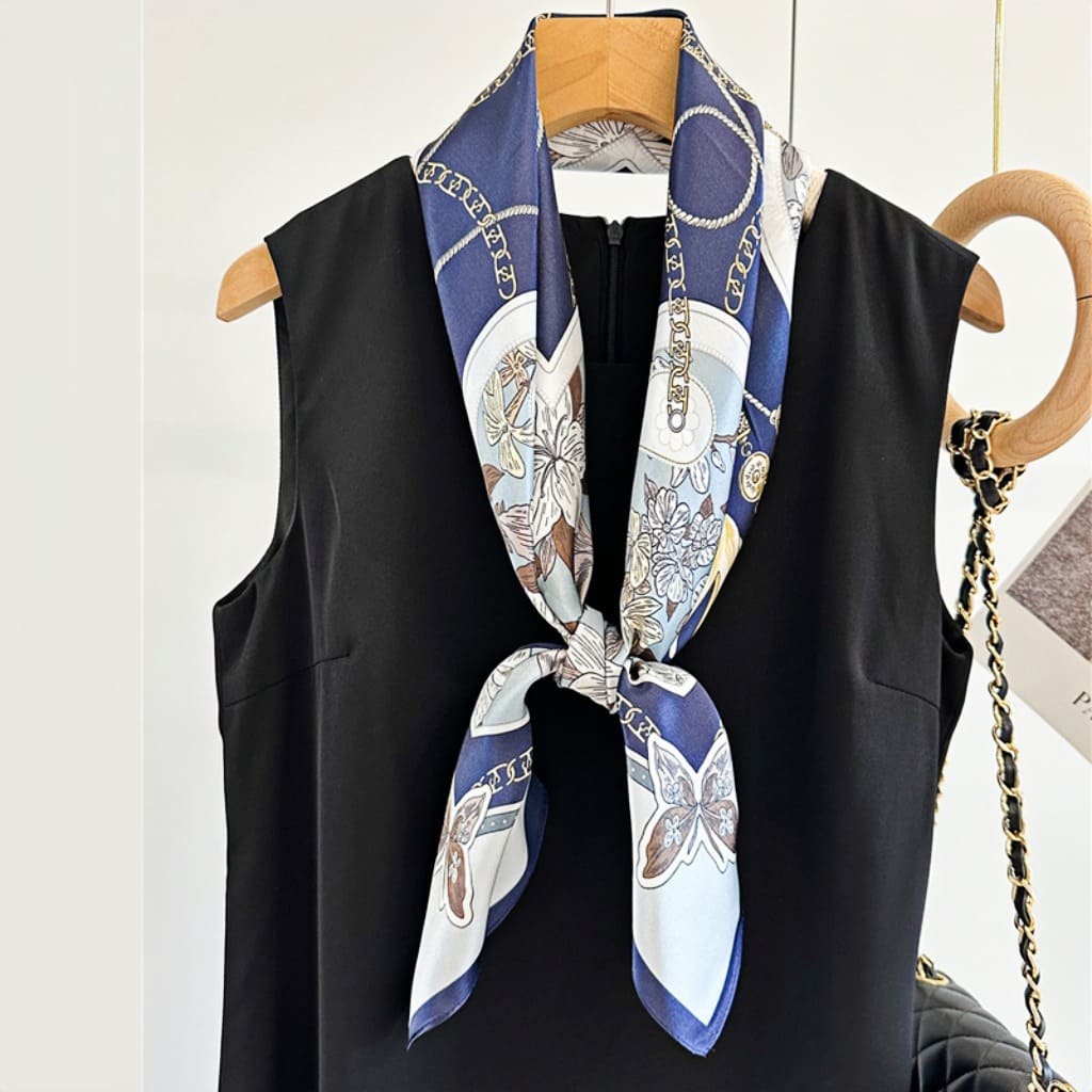 MaraSilk Pure Mulberry Silk Scarf - Square Crepe Satin MS423