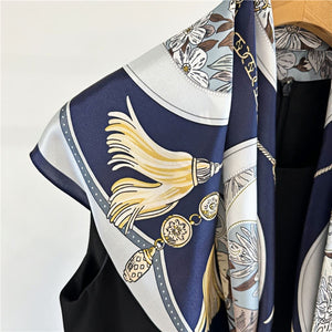 MaraSilk Pure Mulberry Silk Scarf - Square Crepe Satin MS423