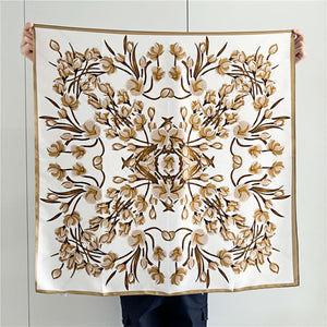 MaraSilk Pure Mulberry Silk Scarf - Square Crepe Satin MS424 34" x 34" MS42402