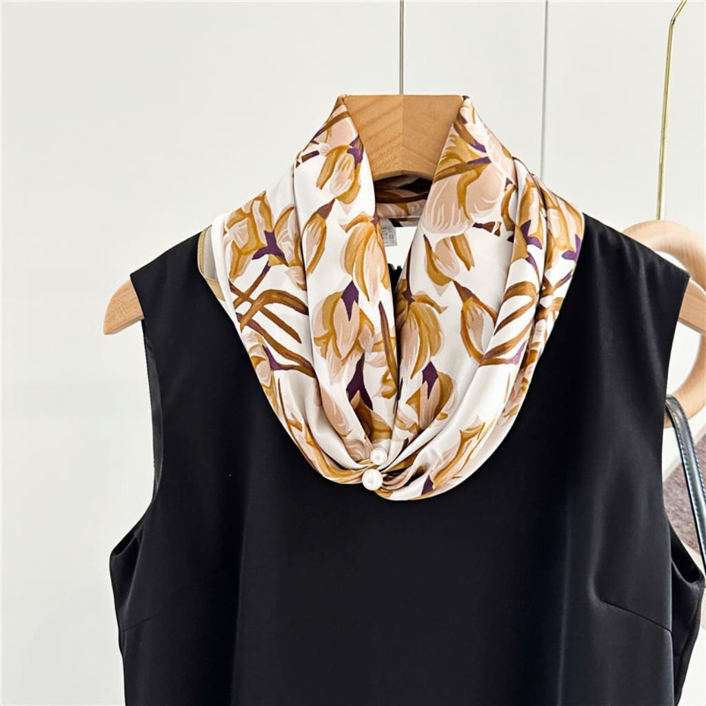 MaraSilk Pure Mulberry Silk Scarf - Square Crepe Satin MS424