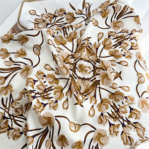 MaraSilk Pure Mulberry Silk Scarf - Square Crepe Satin MS424