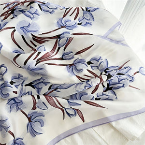 MaraSilk Pure Mulberry Silk Scarf - Square Crepe Satin MS424