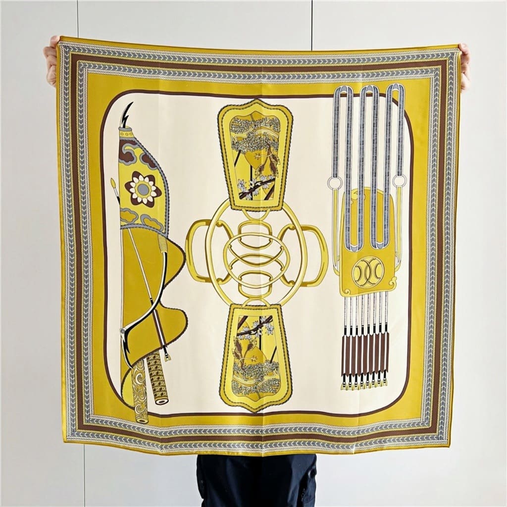 MaraSilk Pure Mulberry Silk Scarf - Square Crepe Satin MS425