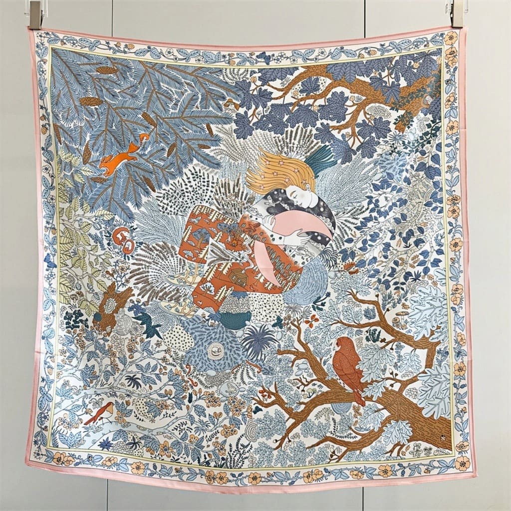 MaraSilk Pure Mulberry Silk Scarf - Square Crepe Satin MS426 34" x 34" MS42601