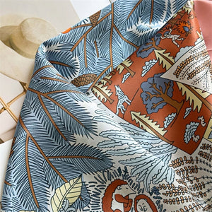 MaraSilk Pure Mulberry Silk Scarf - Square Crepe Satin MS426