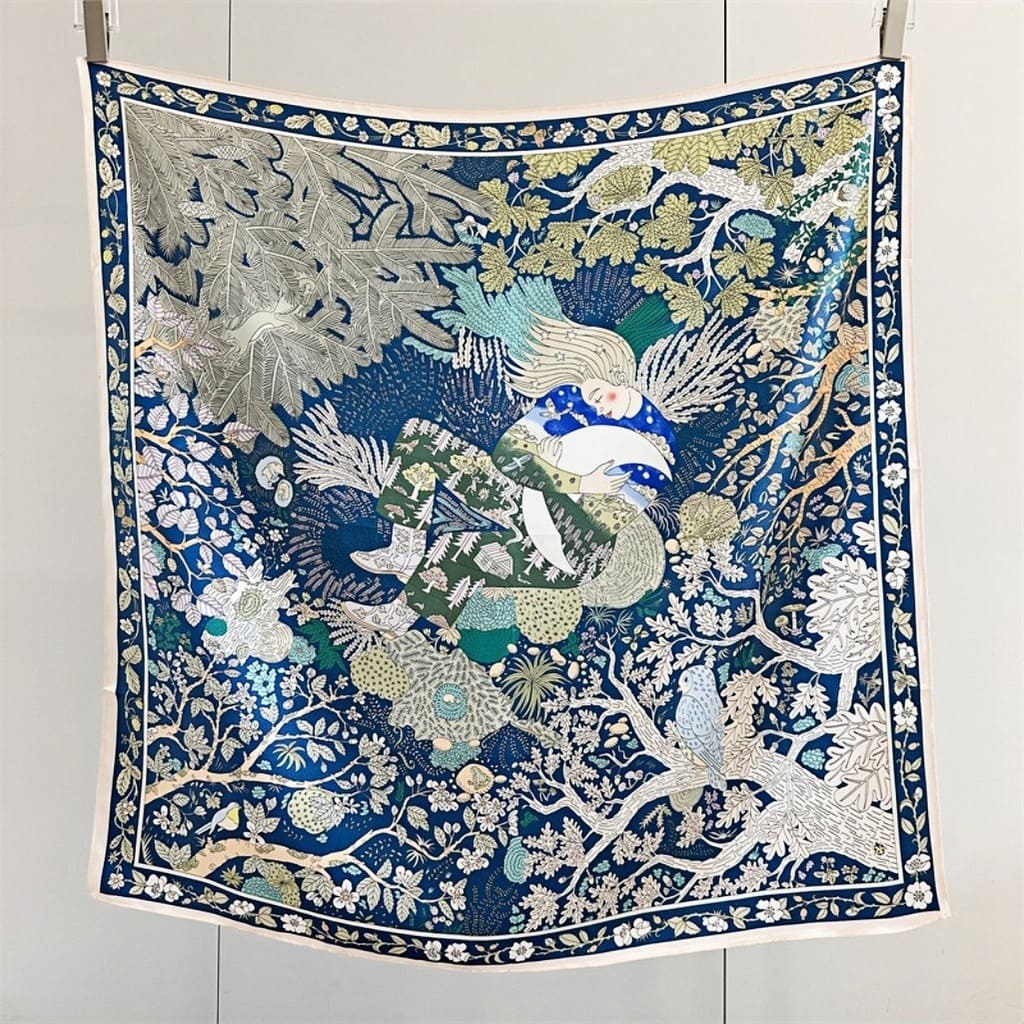 MaraSilk Pure Mulberry Silk Scarf - Square Crepe Satin MS426 34" x 34" MS42602