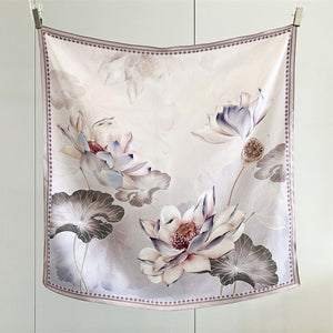 MaraSilk Pure Mulberry Silk Scarf - Square Crepe Satin MS428