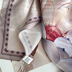 MaraSilk Pure Mulberry Silk Scarf - Square Crepe Satin MS428