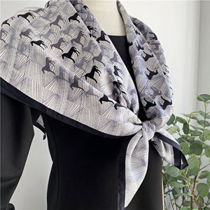 MaraSilk Pure Mulberry Silk Scarf - Square Crepe Satin MS429