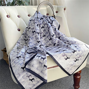 MaraSilk Pure Mulberry Silk Scarf - Square Crepe Satin MS429 34" x 34" MS42903