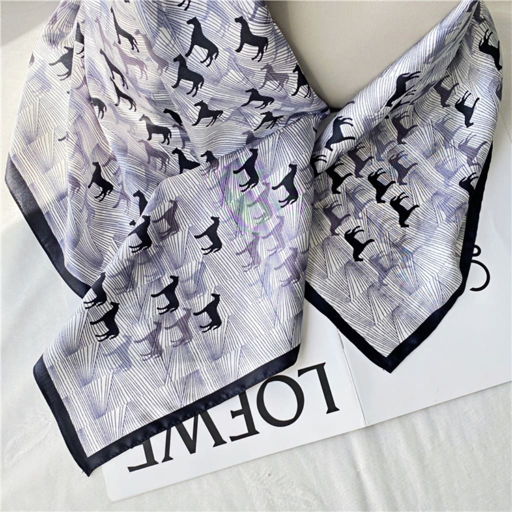 MaraSilk Pure Mulberry Silk Scarf - Square Crepe Satin MS429