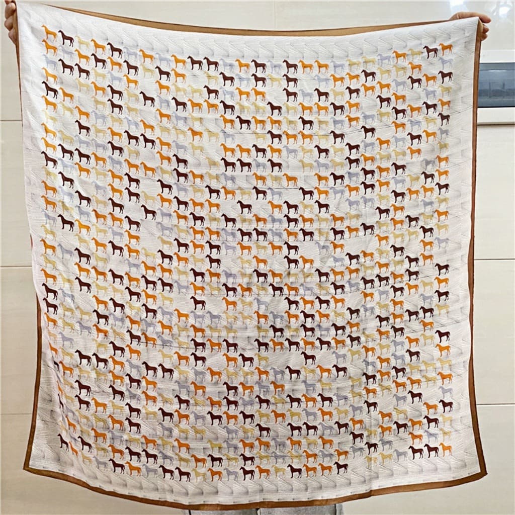 MaraSilk Pure Mulberry Silk Scarf - Square Crepe Satin MS429