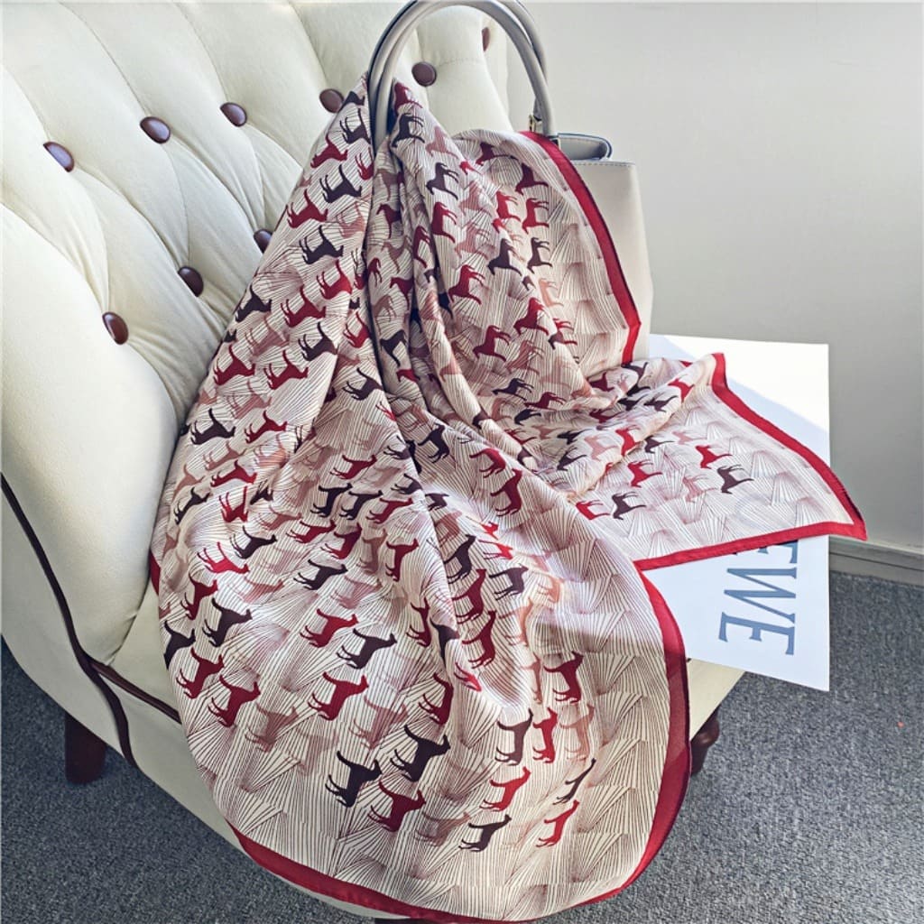 MaraSilk Pure Mulberry Silk Scarf - Square Crepe Satin MS429 34" x 34" MS42902