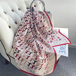 MaraSilk Pure Mulberry Silk Scarf - Square Crepe Satin MS429 34" x 34" MS42902