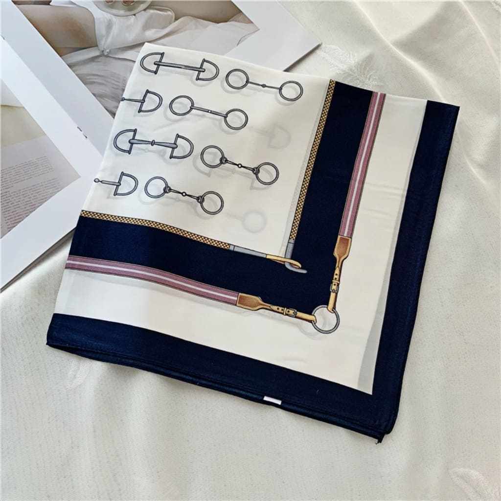 MaraSilk Pure Mulberry Silk Scarf Square Crepe Satin MS43-2