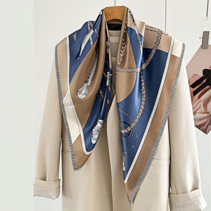 MaraSilk Pure Mulberry Silk Scarf - Square Crepe Satin MS430