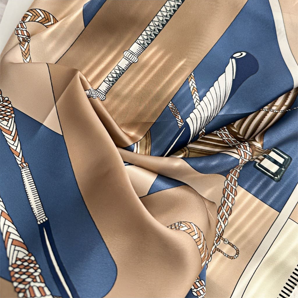 MaraSilk Pure Mulberry Silk Scarf - Square Crepe Satin MS430