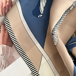 MaraSilk Pure Mulberry Silk Scarf - Square Crepe Satin MS430