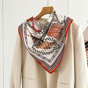 MaraSilk Pure Mulberry Silk Scarf - Square Crepe Satin MS430