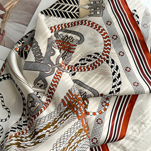 MaraSilk Pure Mulberry Silk Scarf - Square Crepe Satin MS430