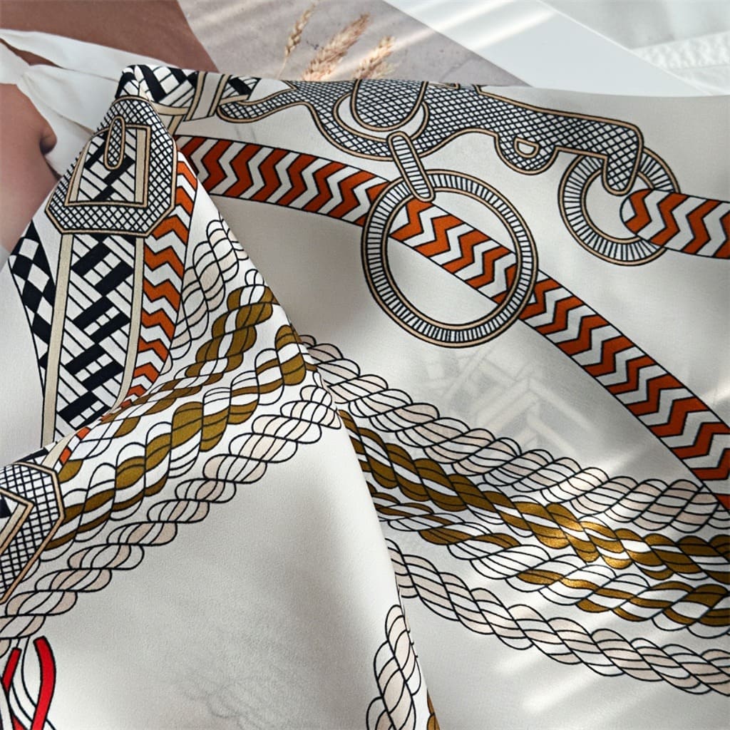 MaraSilk Pure Mulberry Silk Scarf - Square Crepe Satin MS430