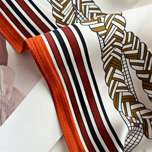 MaraSilk Pure Mulberry Silk Scarf - Square Crepe Satin MS430