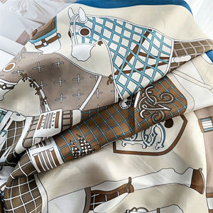 MaraSilk Pure Mulberry Silk Scarf - Square Crepe Satin MS431