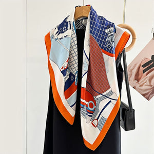 MaraSilk Pure Mulberry Silk Scarf - Square Crepe Satin MS431