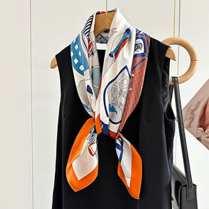 MaraSilk Pure Mulberry Silk Scarf - Square Crepe Satin MS431