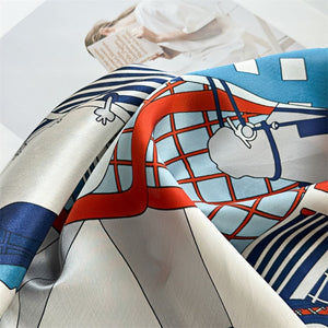 MaraSilk Pure Mulberry Silk Scarf - Square Crepe Satin MS431