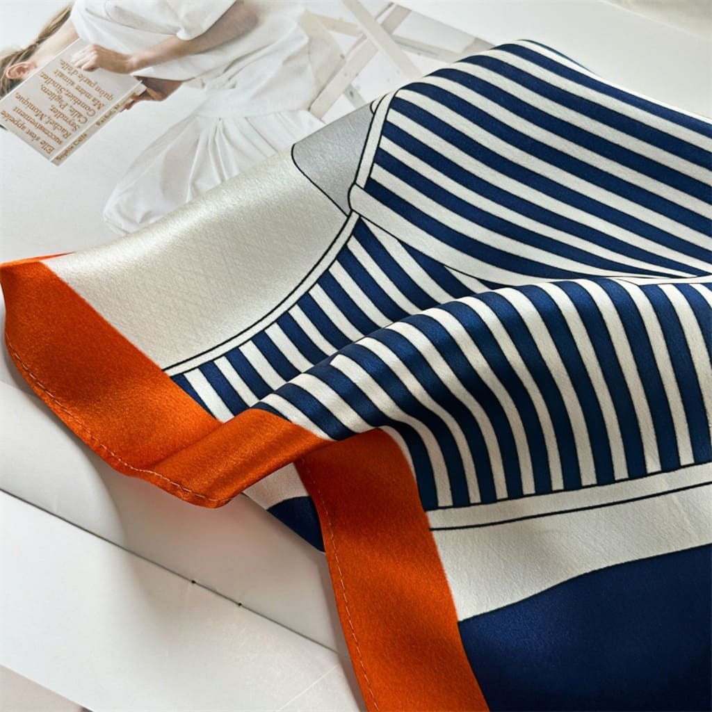 MaraSilk Pure Mulberry Silk Scarf - Square Crepe Satin MS431