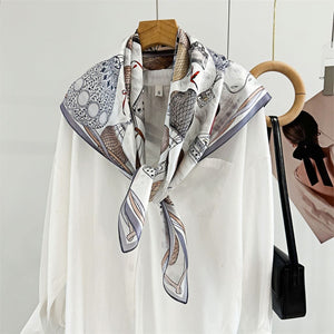 MaraSilk Pure Mulberry Silk Scarf - Square Crepe Satin MS432