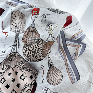 MaraSilk Pure Mulberry Silk Scarf - Square Crepe Satin MS432