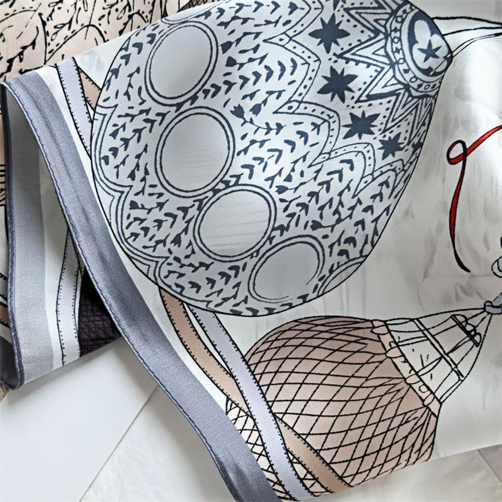 MaraSilk Pure Mulberry Silk Scarf - Square Crepe Satin MS432