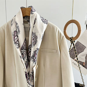 MaraSilk Pure Mulberry Silk Scarf - Square Crepe Satin MS434