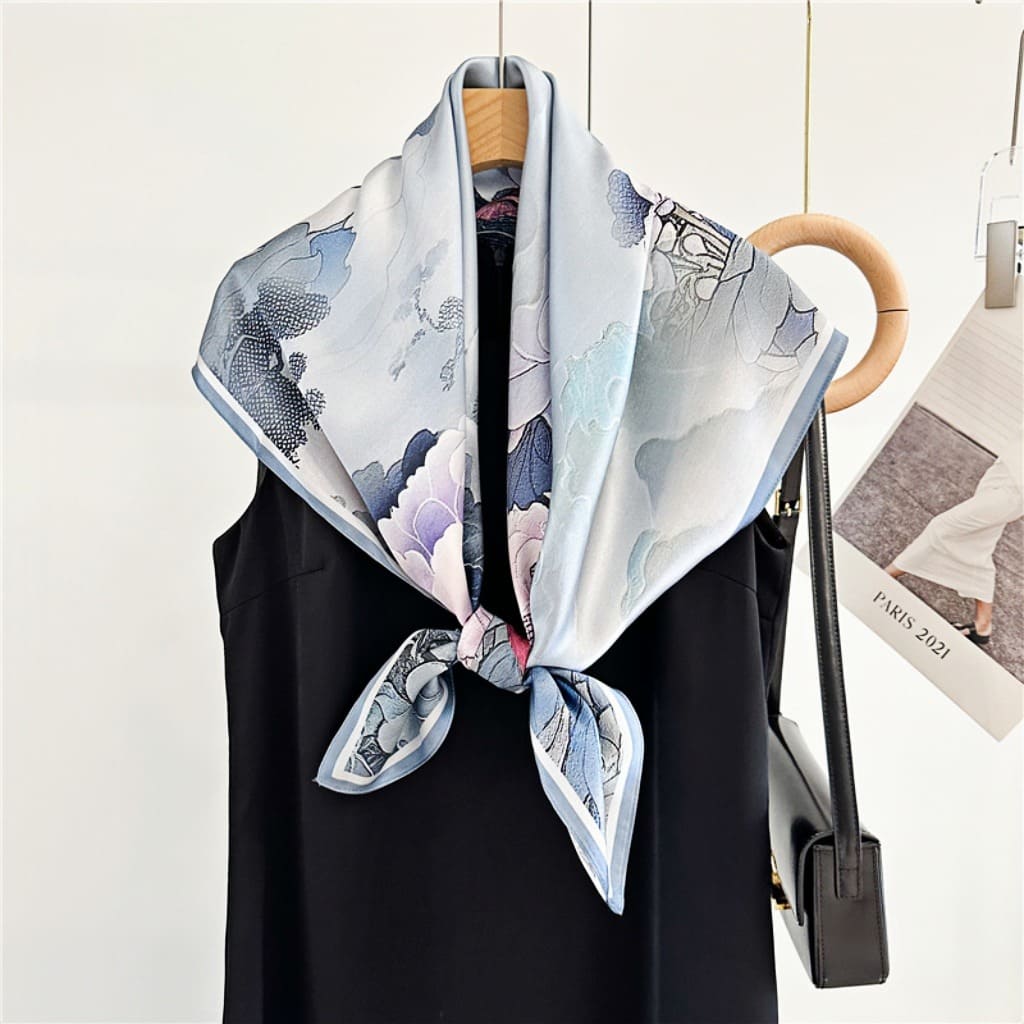 MaraSilk Pure Mulberry Silk Scarf - Square Crepe Satin MS435 34" x 34" MS43501