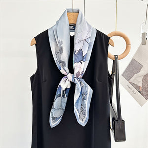 MaraSilk Pure Mulberry Silk Scarf - Square Crepe Satin MS435