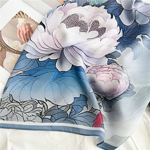 MaraSilk Pure Mulberry Silk Scarf - Square Crepe Satin MS435