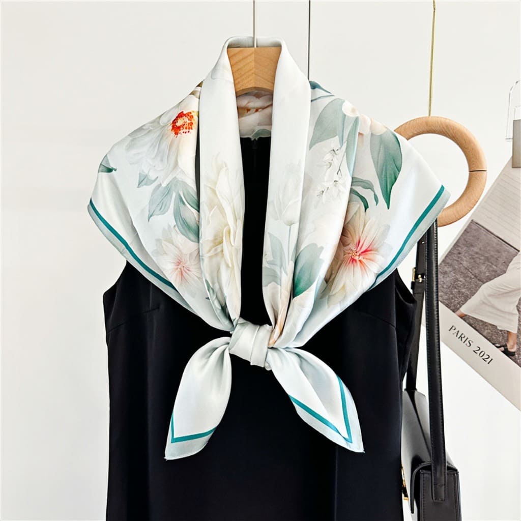 MaraSilk Pure Mulberry Silk Scarf - Square Crepe Satin MS436 34" x 34" MS43601