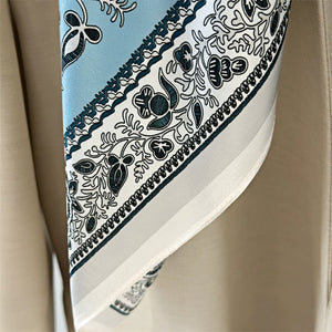 MaraSilk Pure Mulberry Silk Scarf - Square Crepe Satin MS437