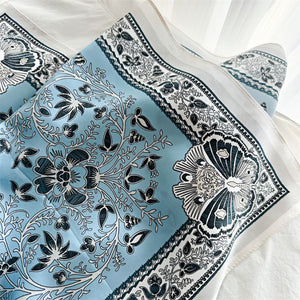 MaraSilk Pure Mulberry Silk Scarf - Square Crepe Satin MS437